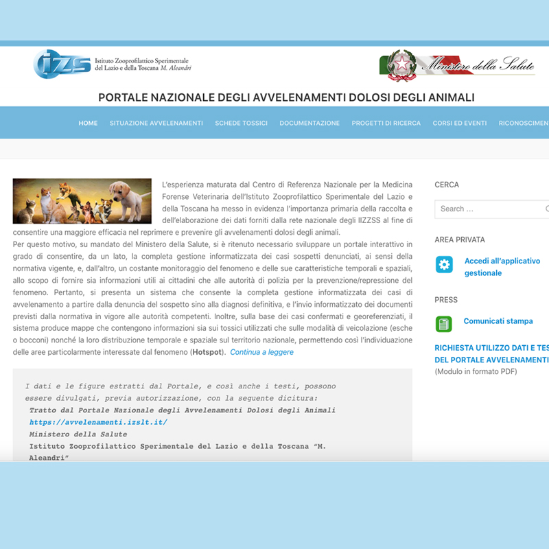 Portale Nazionale degli Avvelenamenti Dolosi degli Animali